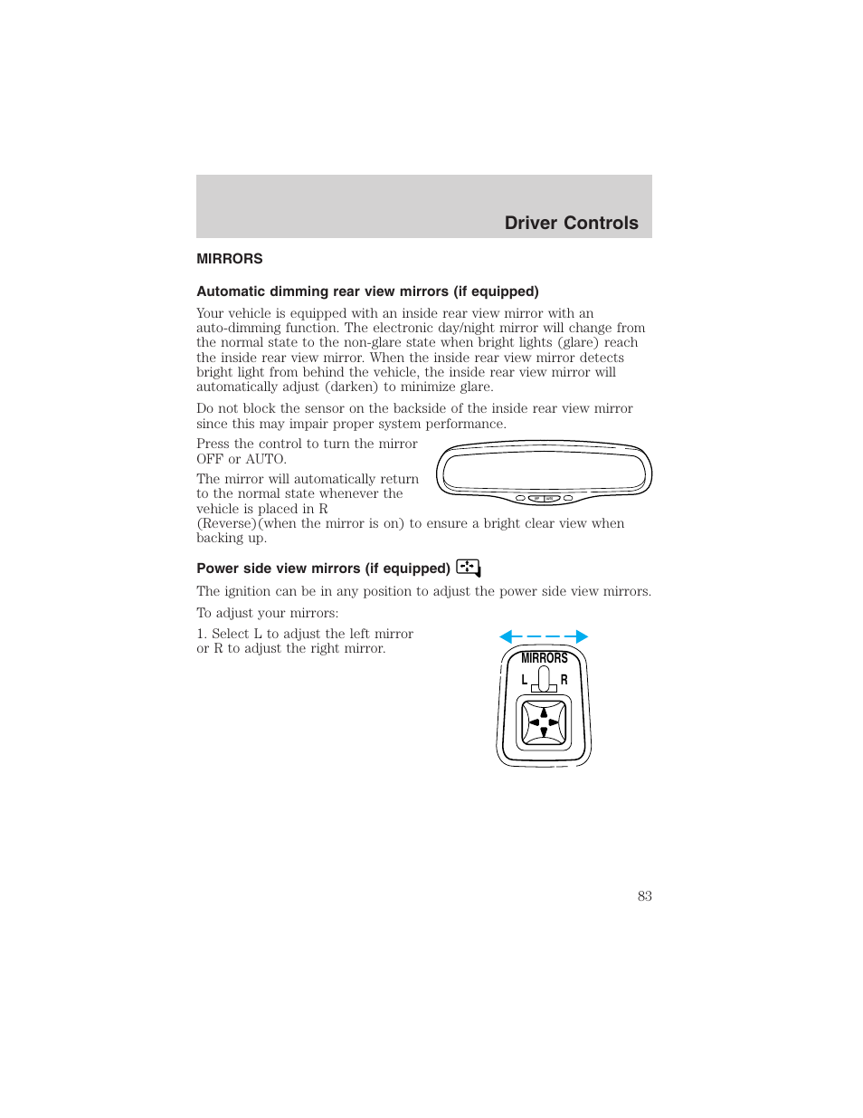 Driver controls | FORD 2002 F-150 User Manual | Page 83 / 312