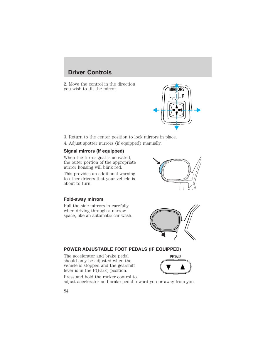 Driver controls | FORD 2002 F-150 User Manual | Page 84 / 312