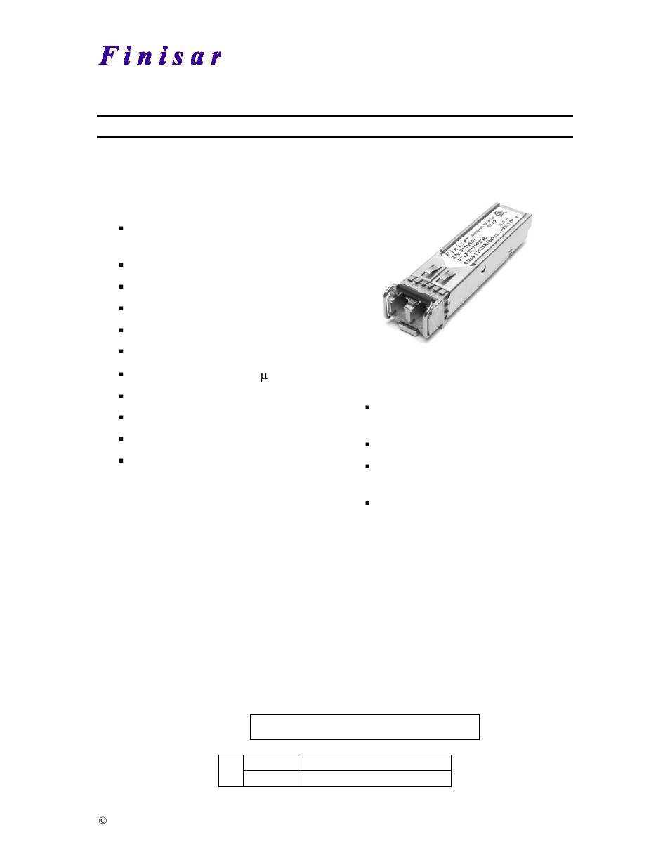 Finisar FTLF1217P2XTL User Manual | 13 pages