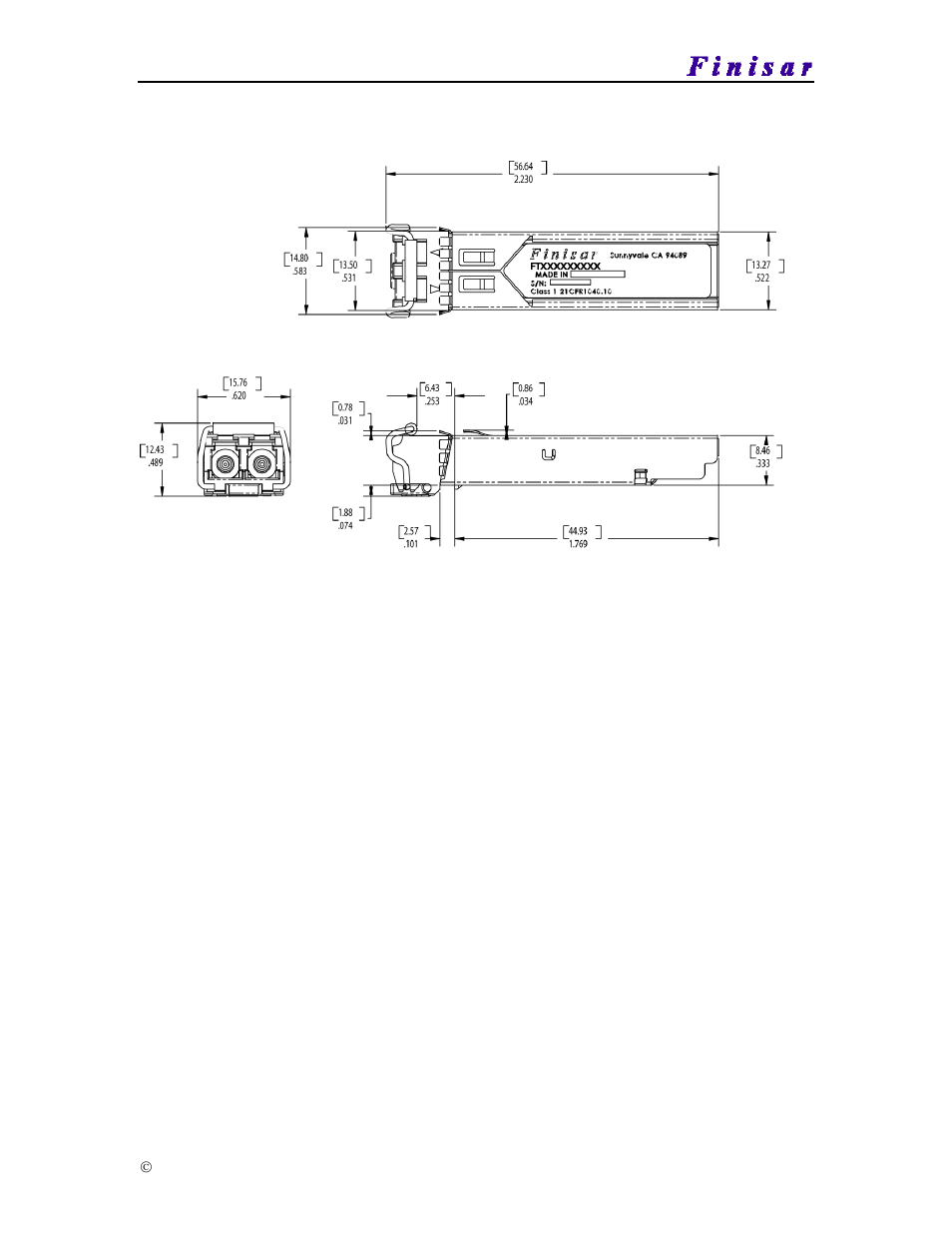 Ftlf1217p2wtl | Finisar FTLF1217P2XTL User Manual | Page 10 / 13