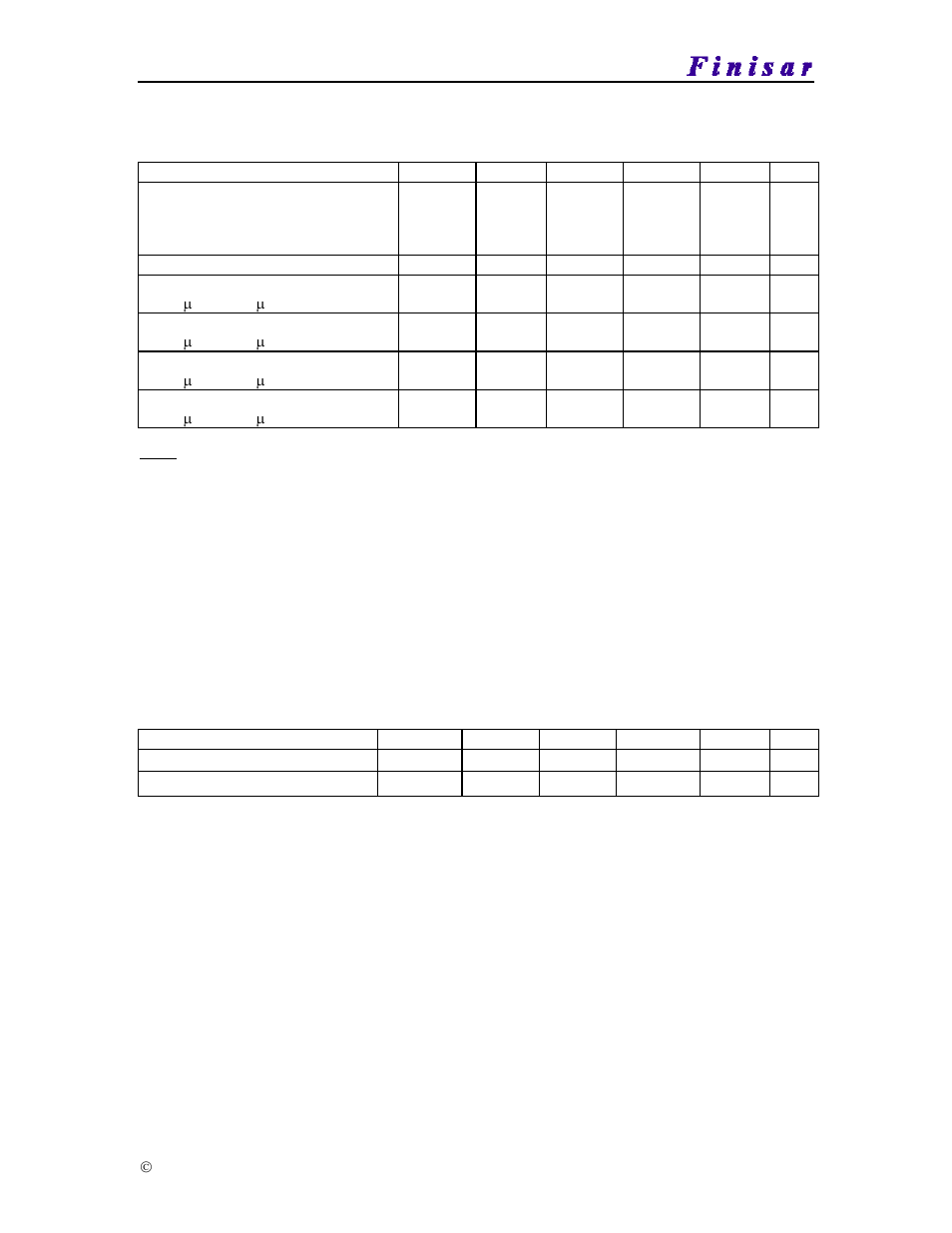 V. general specifications, Vi. environmental specifications, Vii. regulatory compliance | Finisar FTLF1217P2XTL User Manual | Page 6 / 13