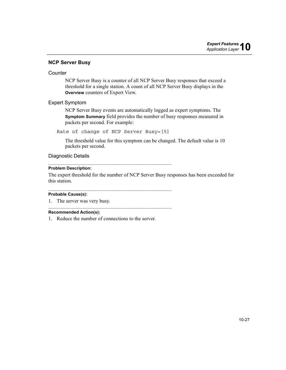 Ncp server busy, Ncp server busy -27 | Finisar Surveyor User Manual | Page 231 / 454