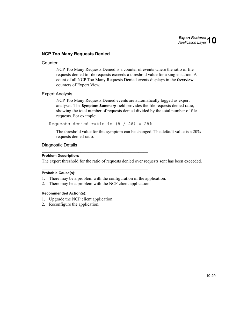 Ncp too many requests denied, Ncp too many requests denied -29 | Finisar Surveyor User Manual | Page 233 / 454