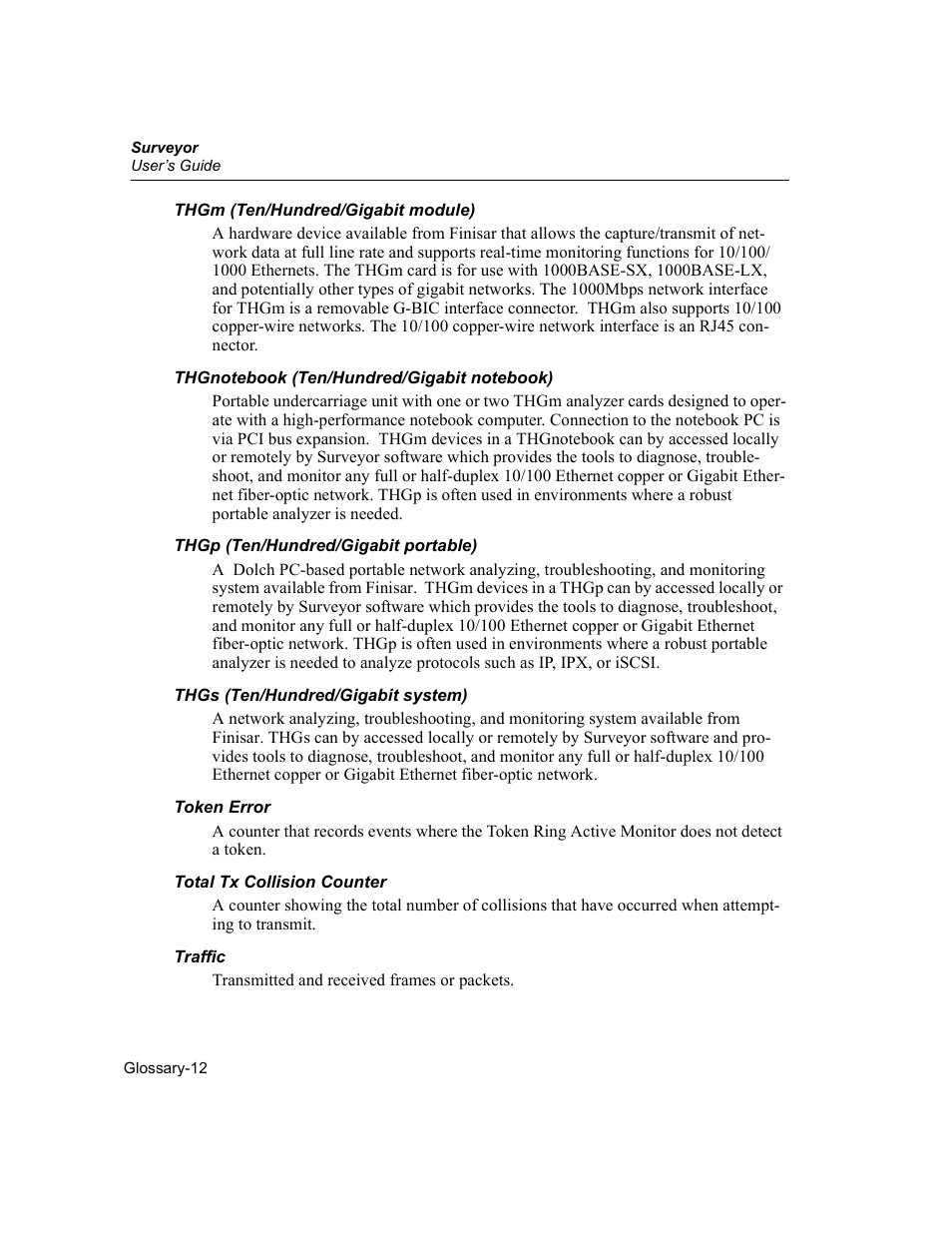 Finisar Surveyor User Manual | Page 438 / 454