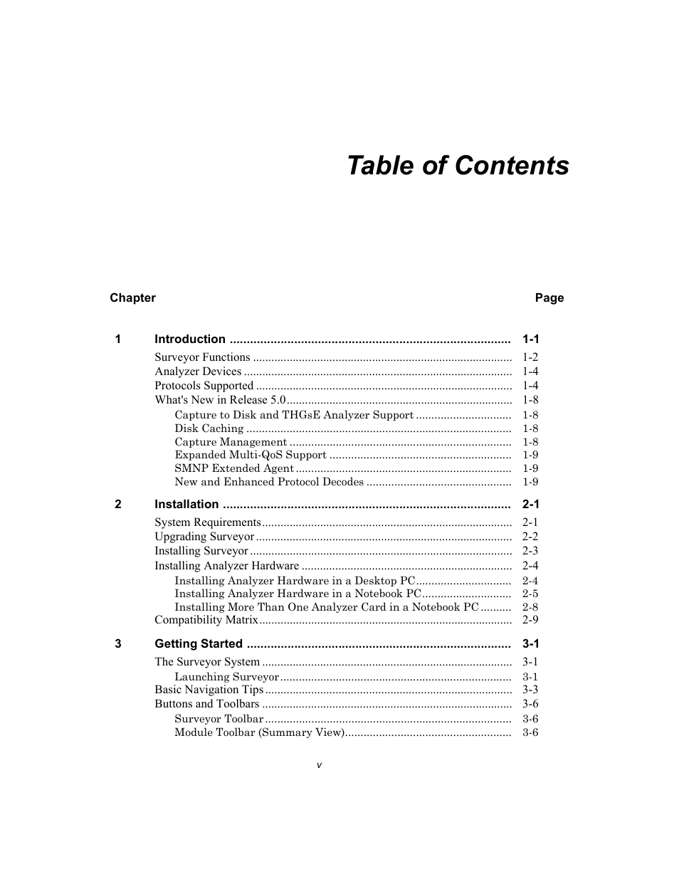 Finisar Surveyor User Manual | Page 5 / 454