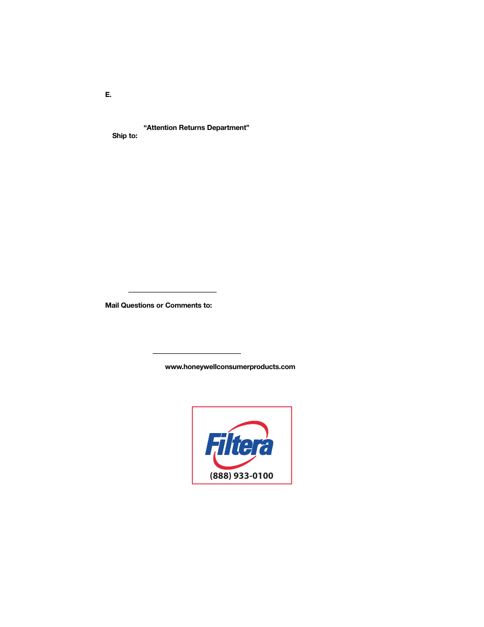Filtera 50100 User Manual | Page 9 / 9