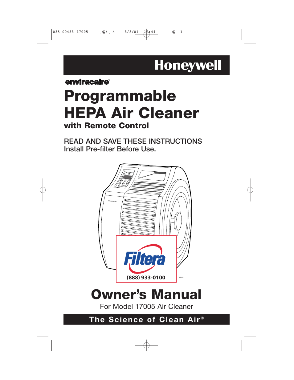 Filtera 17005 User Manual | 10 pages