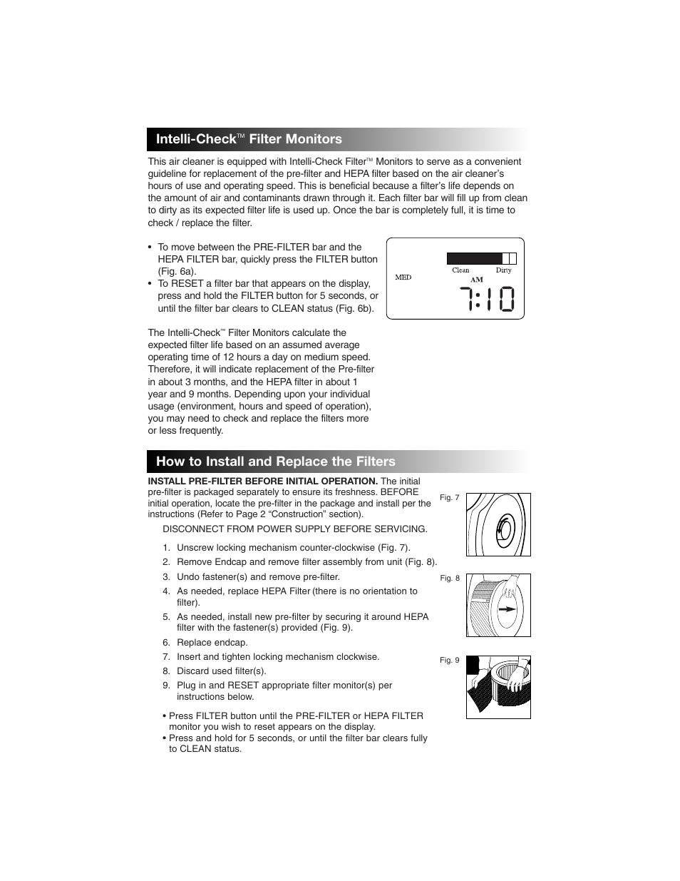 Intelli-check | Filtera 17005 User Manual | Page 8 / 10