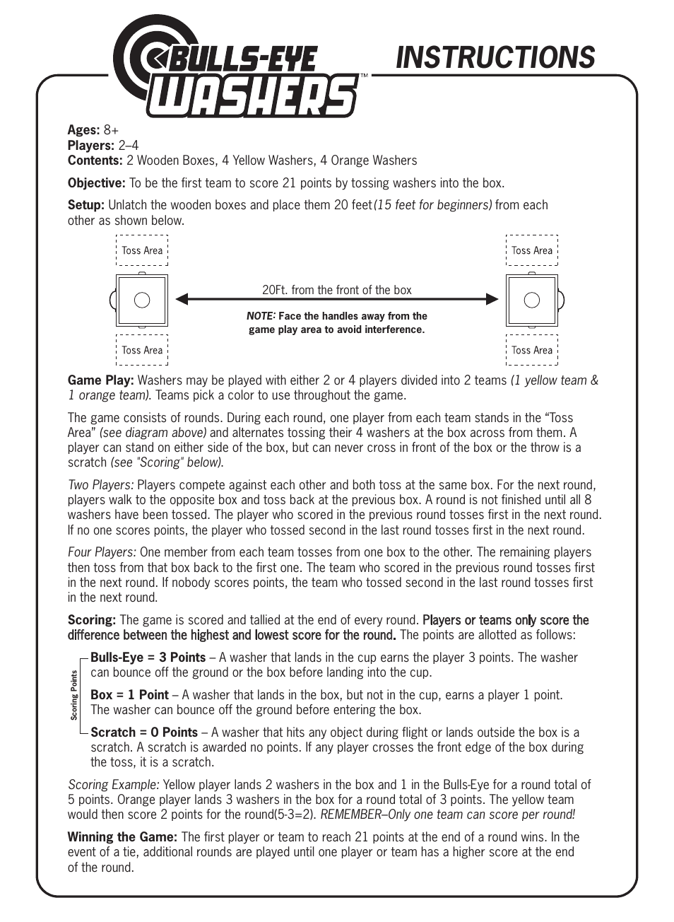 Fundex Games 0728 User Manual | 1 page