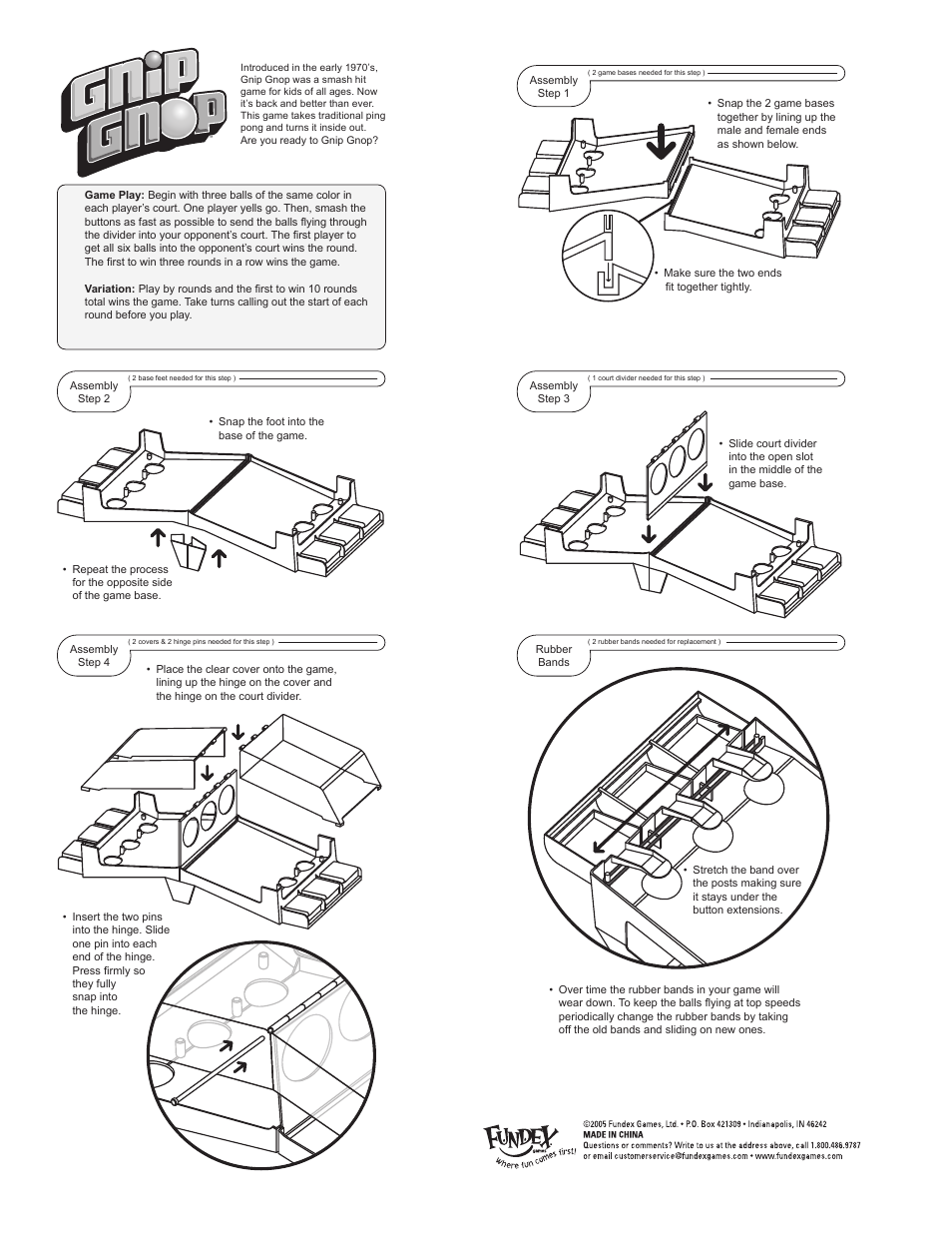 Fundex Games Gnip Gnop User Manual | 1 page