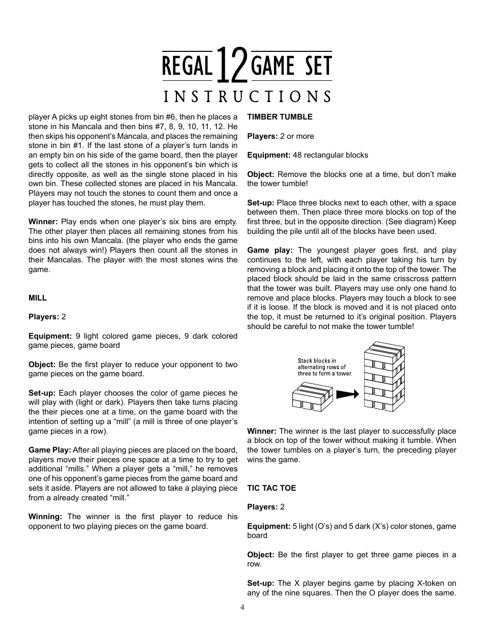Fundex Games Regal 12 Backgammon User Manual | Page 4 / 5