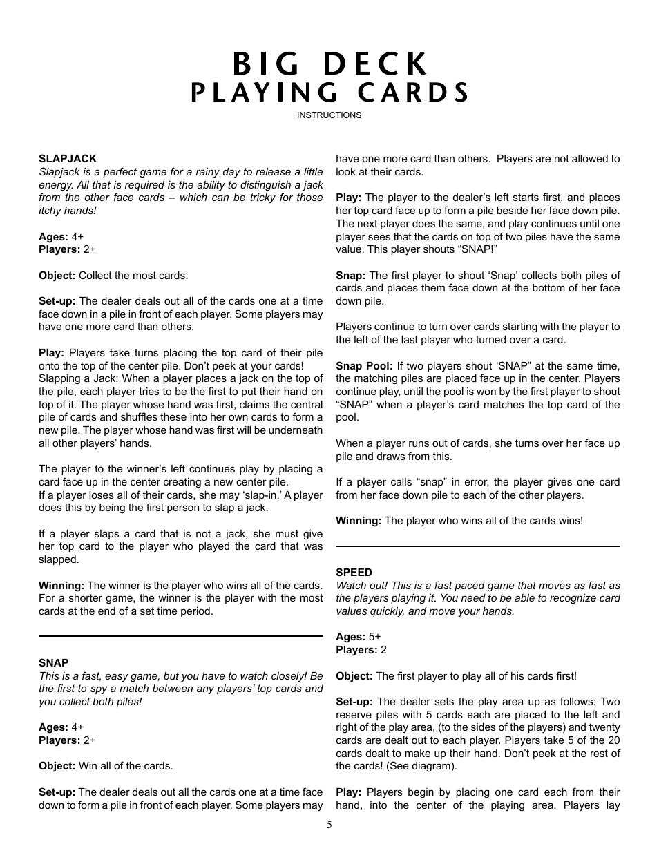 Fundex Games 3290 User Manual | Page 5 / 7