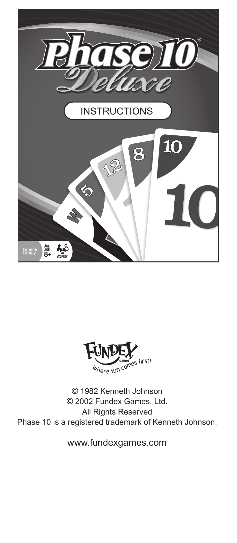 Fundex Games Phase 10 Deluxe User Manual | 6 pages