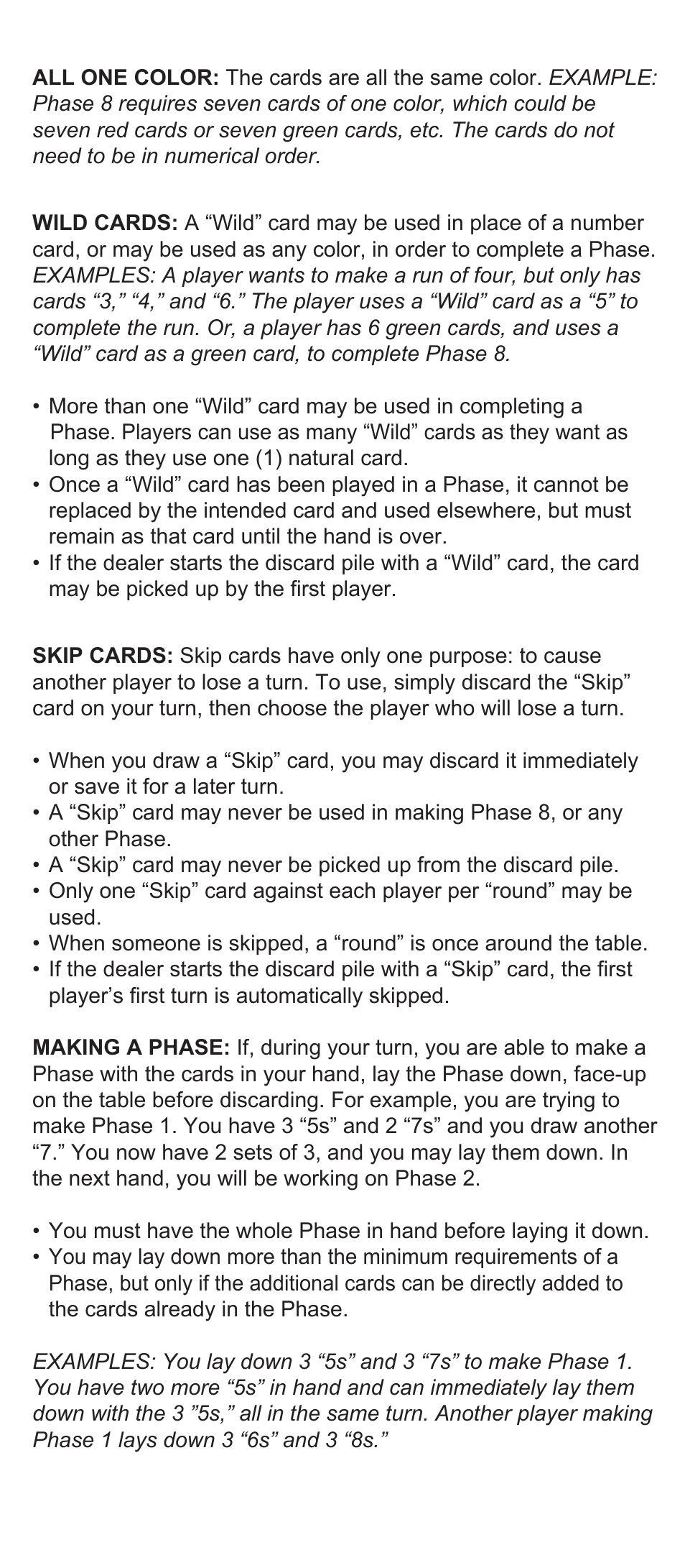 Fundex Games Phase 10 Deluxe User Manual | Page 2 / 6