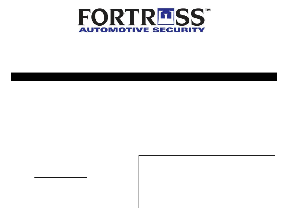 Fortress Technologies ALARM COMBO SYSTEM FS-50 User Manual | 32 pages