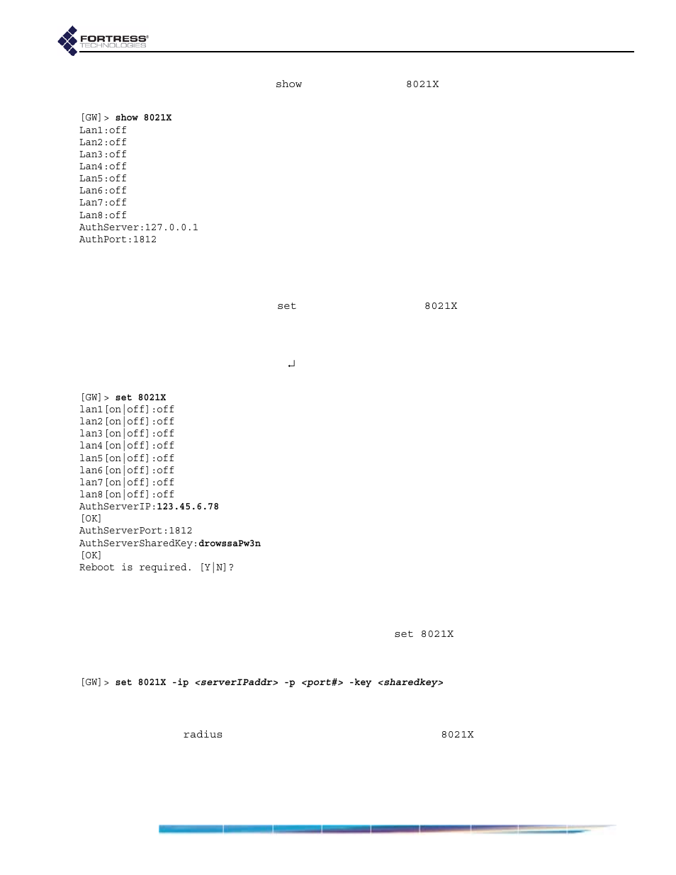 Fortress Technologies ecure Wireless Access Bridge User Manual | Page 108 / 144