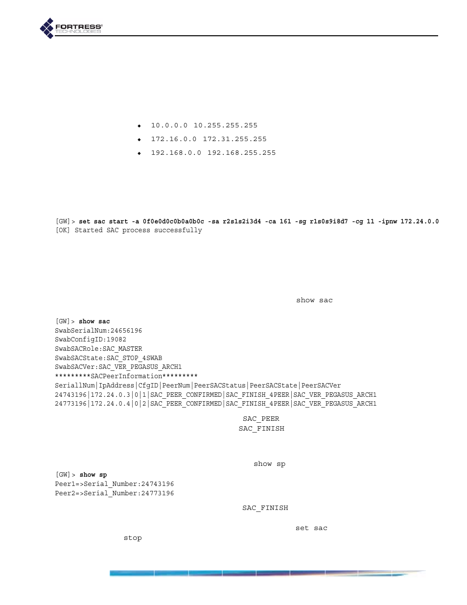 Fortress Technologies ecure Wireless Access Bridge User Manual | Page 118 / 144