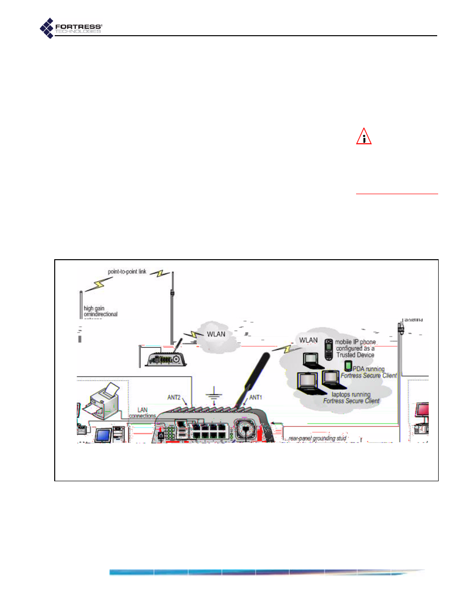 5 indoor installation, 1 connecting the bridge for indoor operation, Indoor installation | Connecting the bridge for indoor operation, Scribed in step 4 of sec | Fortress Technologies ecure Wireless Access Bridge User Manual | Page 29 / 144