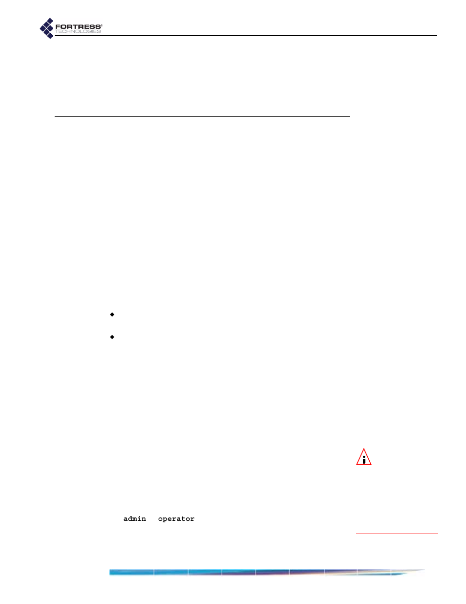 Chapter 3 configuration, 1 the bridge gui, 1 user accounts | 2 accessing the gui, 3 configuration 21, The bridge gui, User accounts accessing the gui | Fortress Technologies ecure Wireless Access Bridge User Manual | Page 31 / 144