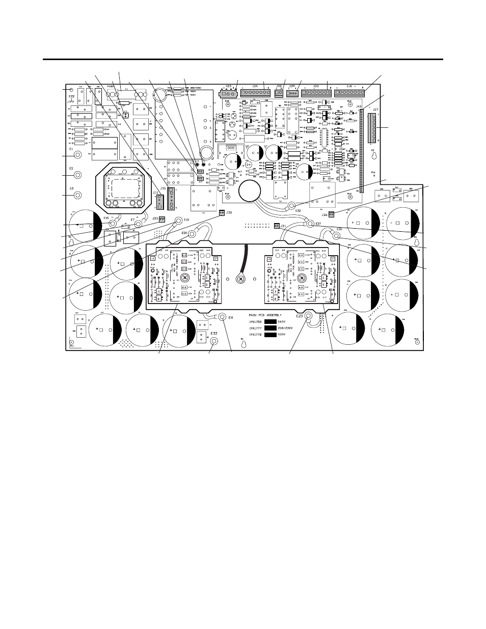 Appendix 4: main power pc board layout | Firepower, a Thermadyne Company FIREPOWER FP-82 User Manual | Page 58 / 72
