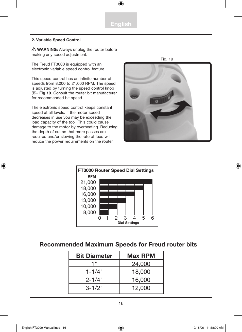 English | Freud Tools FT3000VCE User Manual | Page 17 / 60