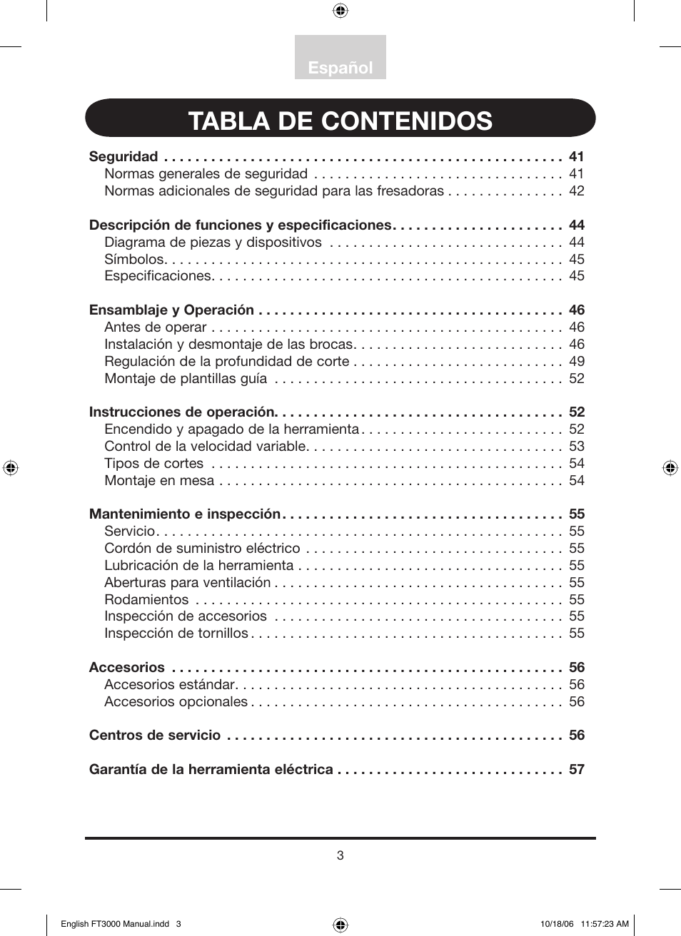 Freud Tools FT3000VCE User Manual | Page 4 / 60