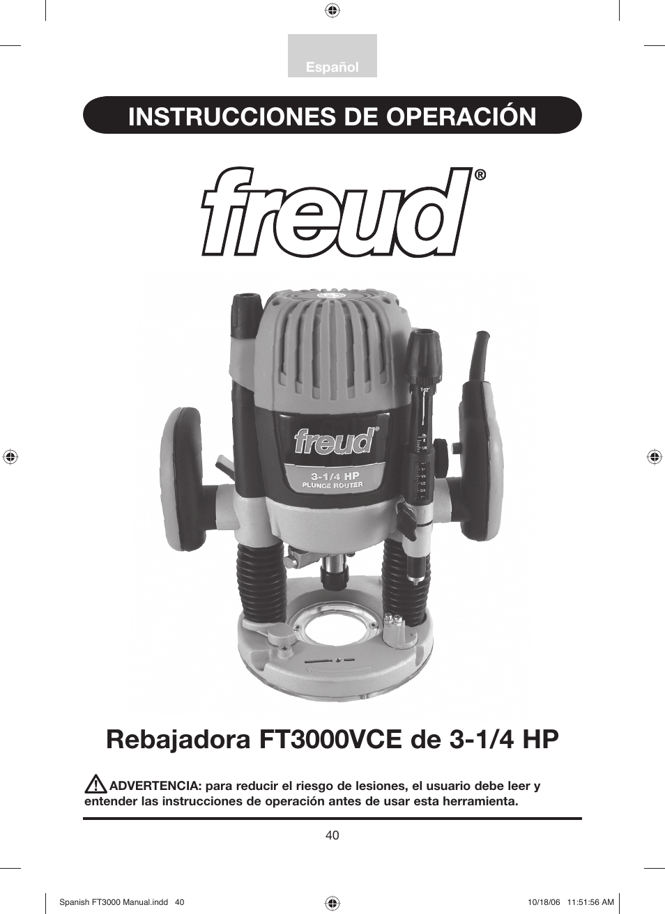 Freud Tools FT3000VCE User Manual | Page 41 / 60