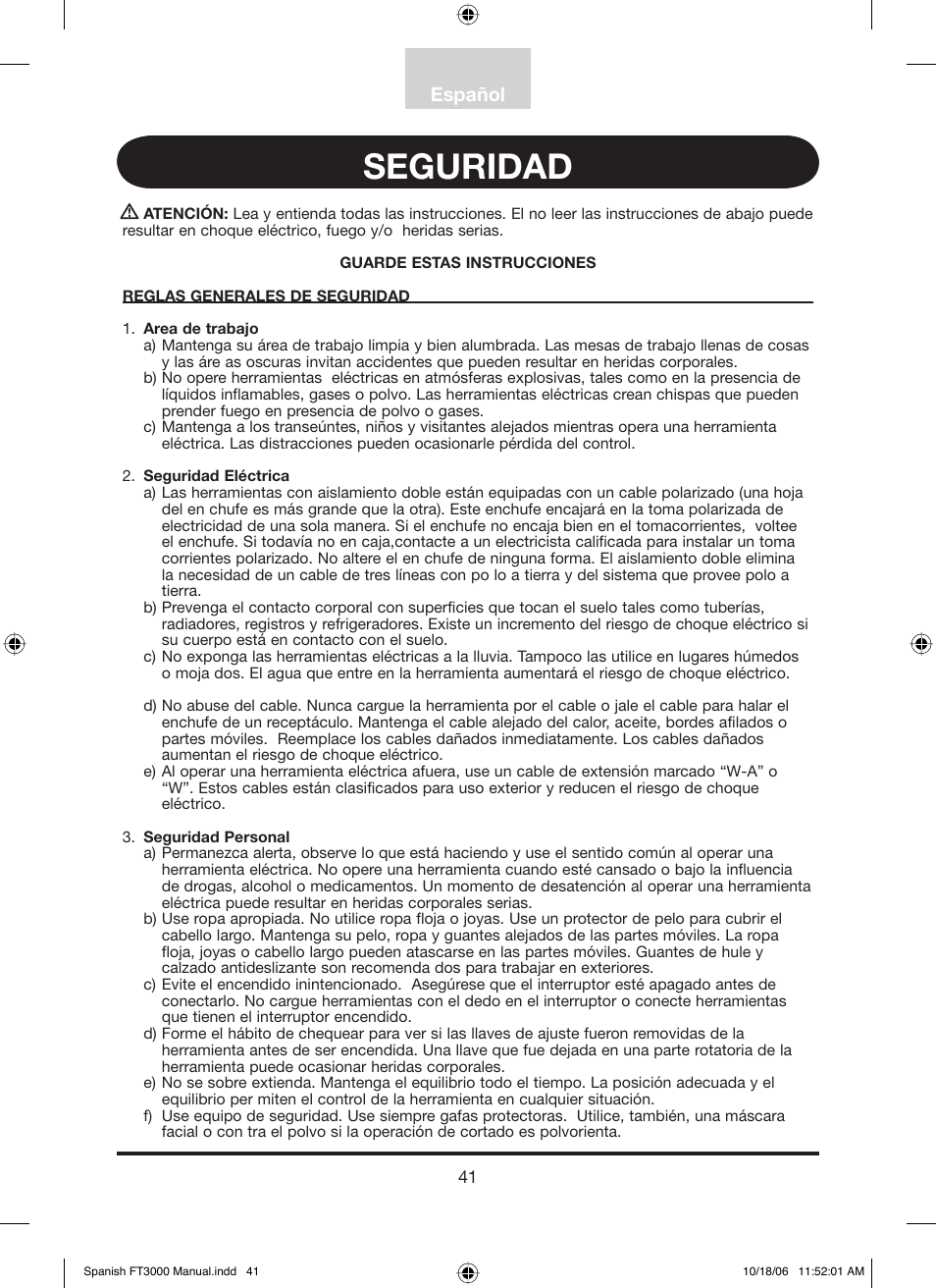 Freud Tools FT3000VCE User Manual | Page 42 / 60