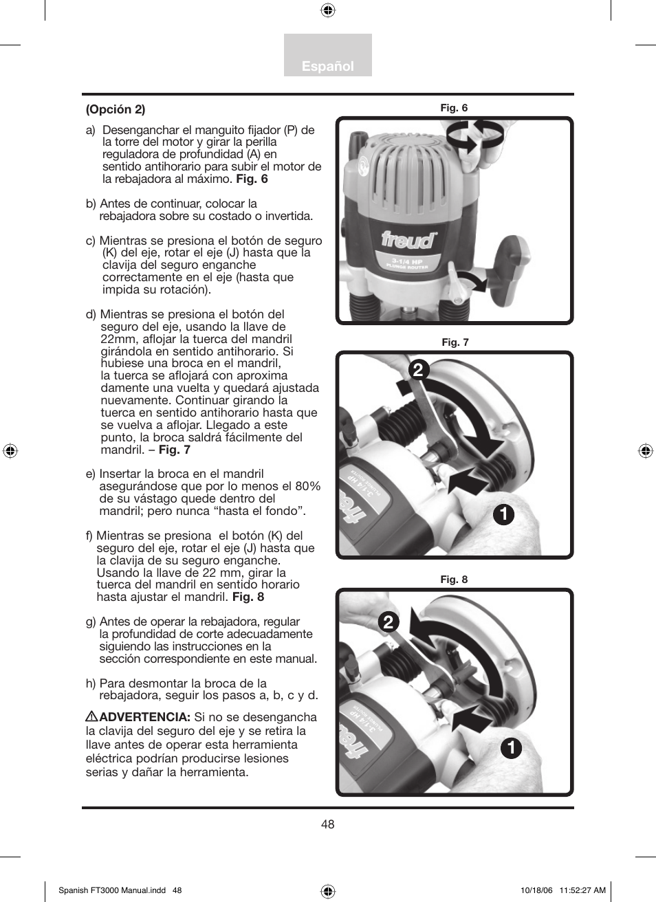 Freud Tools FT3000VCE User Manual | Page 49 / 60