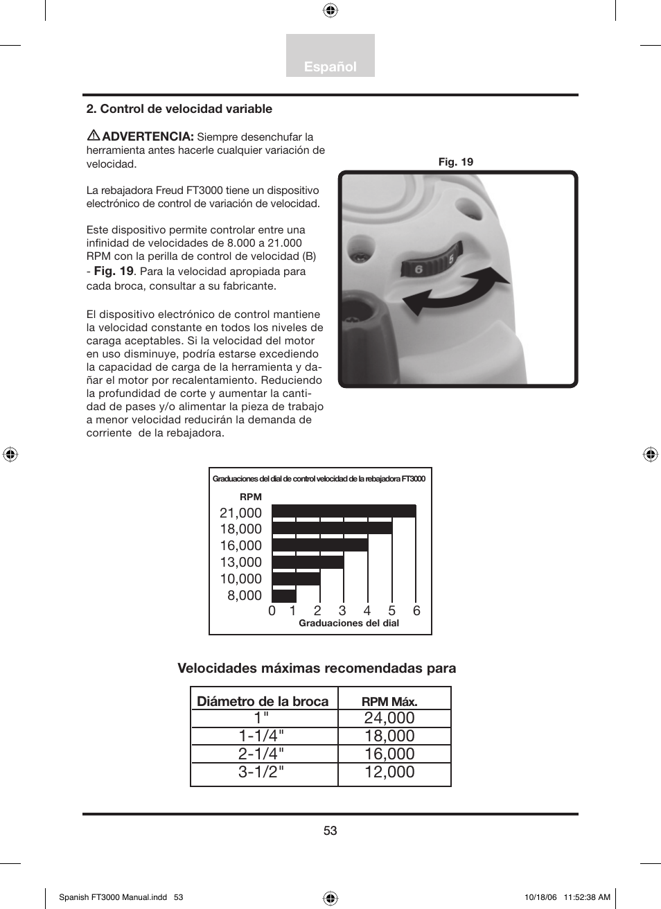 Freud Tools FT3000VCE User Manual | Page 54 / 60