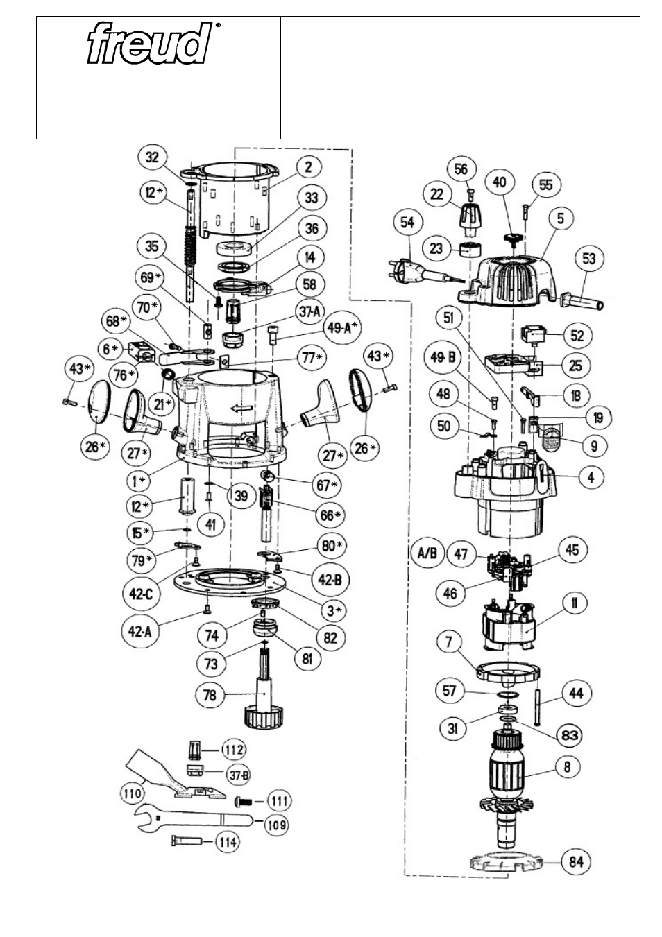 Freud Tools FT1700VCE User Manual | 4 pages
