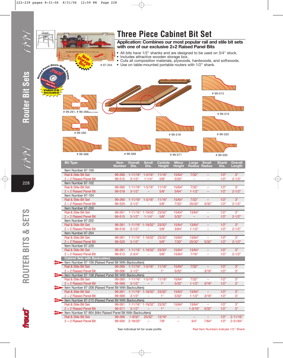 New storage box | Freud Tools 222 User Manual | Page 7 / 14