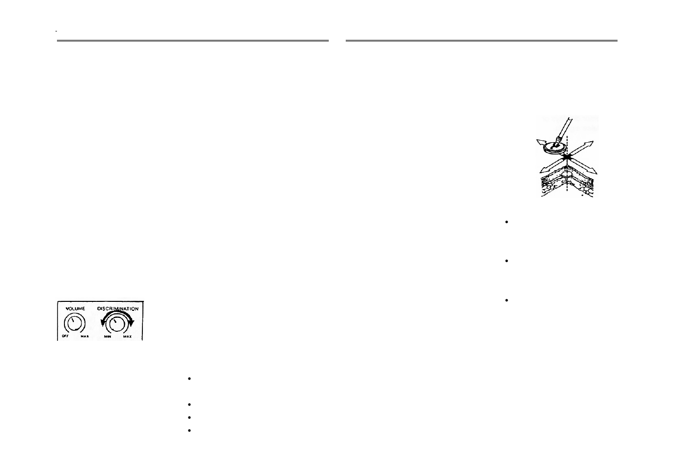 Pinpointing a target, False signals, Detection hints | Famous Trails MD7010 User Manual | Page 5 / 6