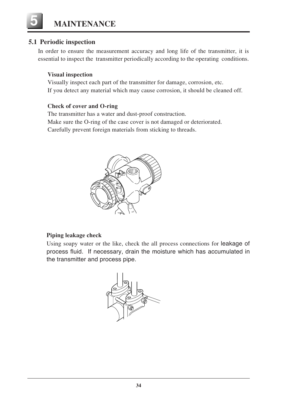 Maintenance, 1 periodic inspection | Fujimoto Fuji Differential Pressure Transmitter FKK 4 User Manual | Page 40 / 74
