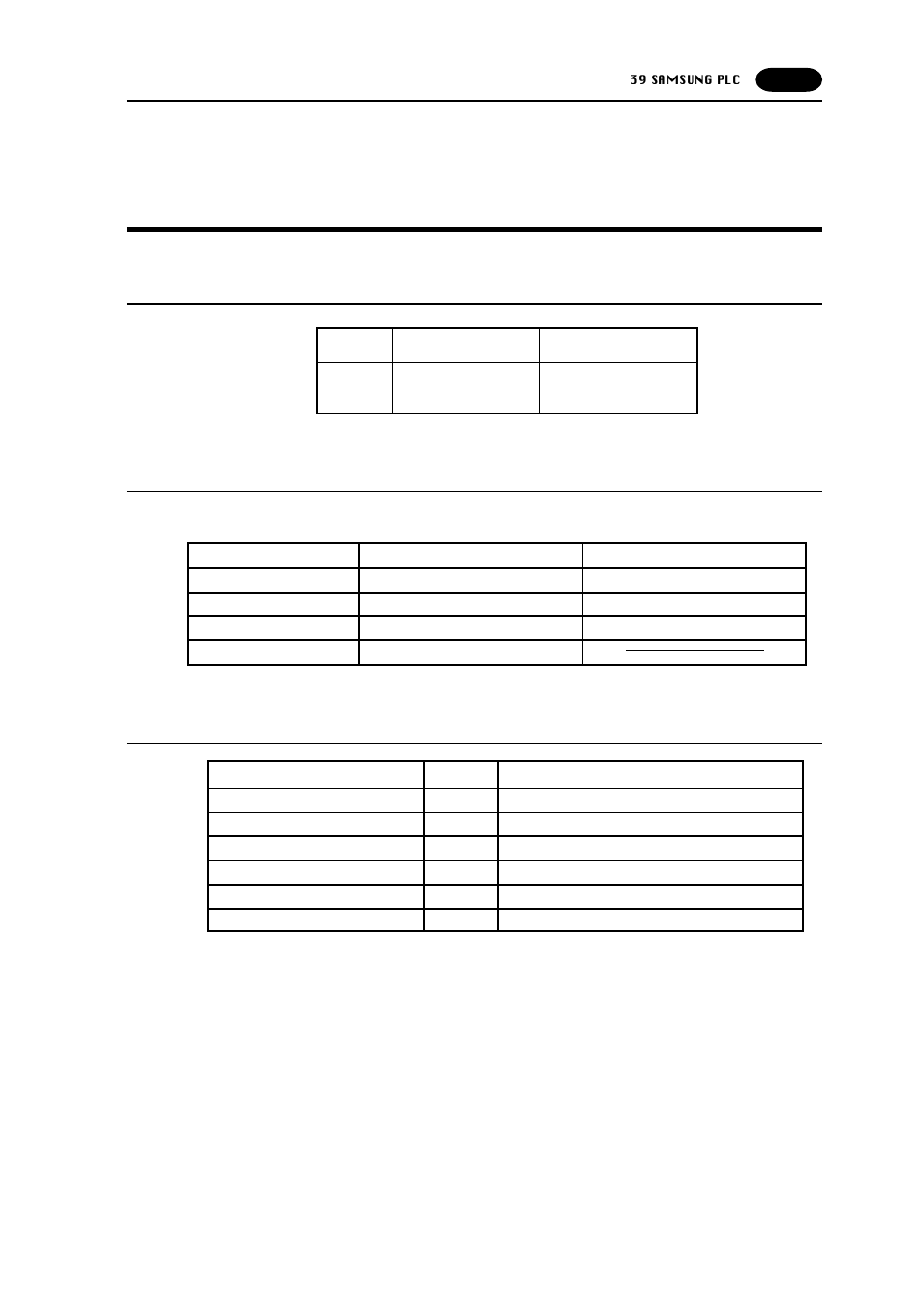 39 samsung plc, Samsung plc -105, Samsung plc | Spc series) | Fujitronic Programmable Operation Display UG520H-x User Manual | Page 174 / 275