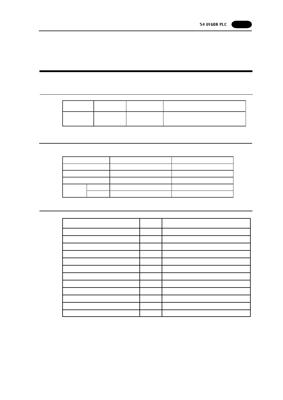 54 vigor plc, Vigor plc -137, Vigor plc | Available plc, Communication setting | Fujitronic Programmable Operation Display UG520H-x User Manual | Page 206 / 275