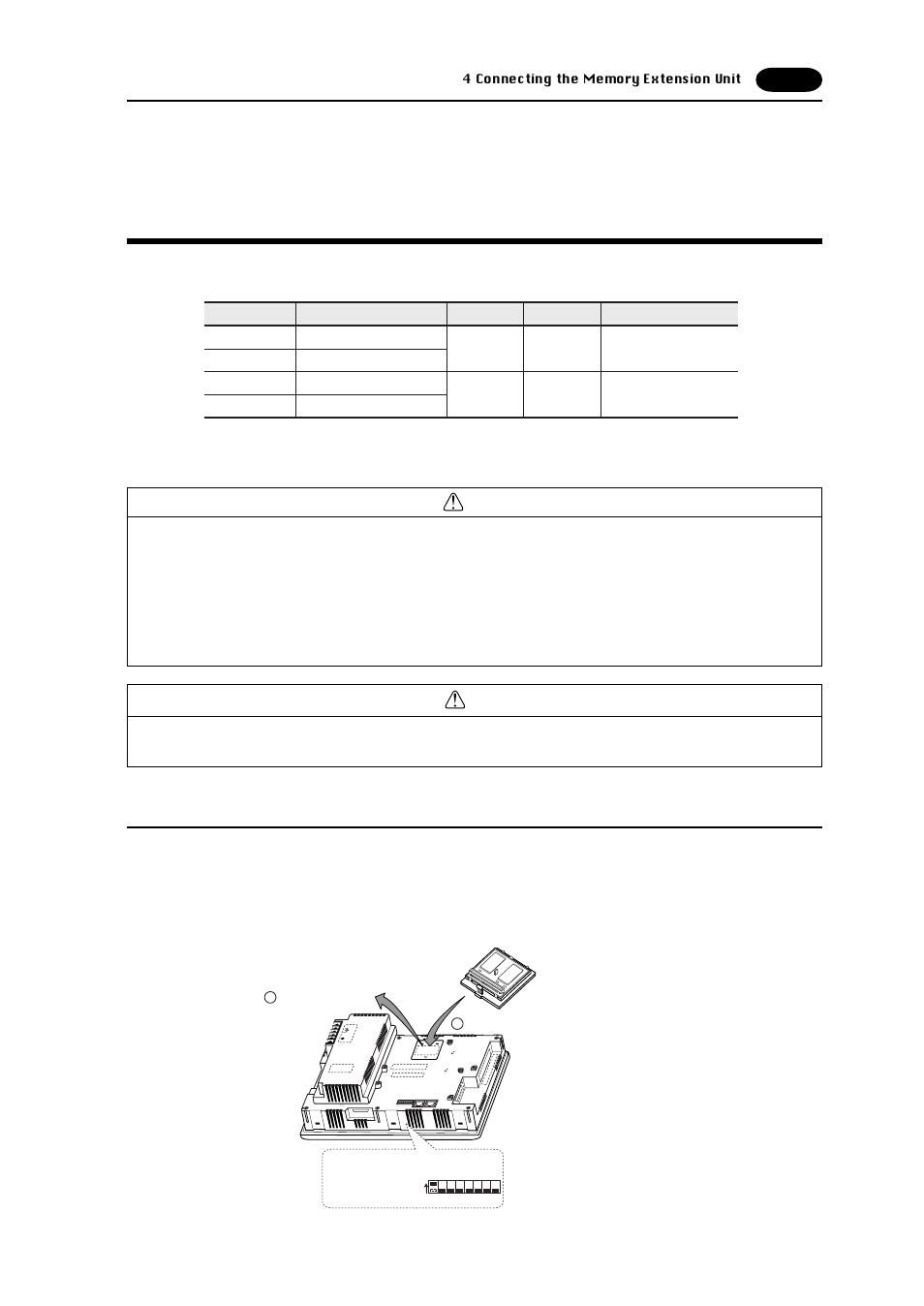 4 connecting the memory extension unit, Connecting the memory extension unit -9 | Fujitronic Programmable Operation Display UG520H-x User Manual | Page 223 / 275