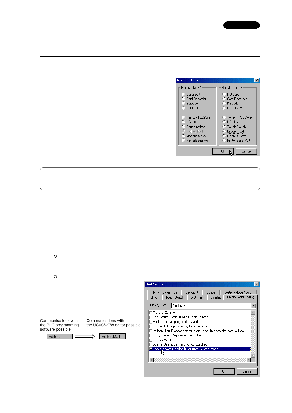 Settings and communications | Fujitronic Programmable Operation Display UG520H-x User Manual | Page 273 / 275