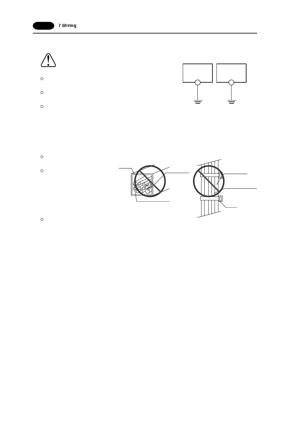 Grounding this equipment must be earthed, Wiring for communication, Ugx20 other equipment | Fujitronic Programmable Operation Display UG520H-x User Manual | Page 29 / 275