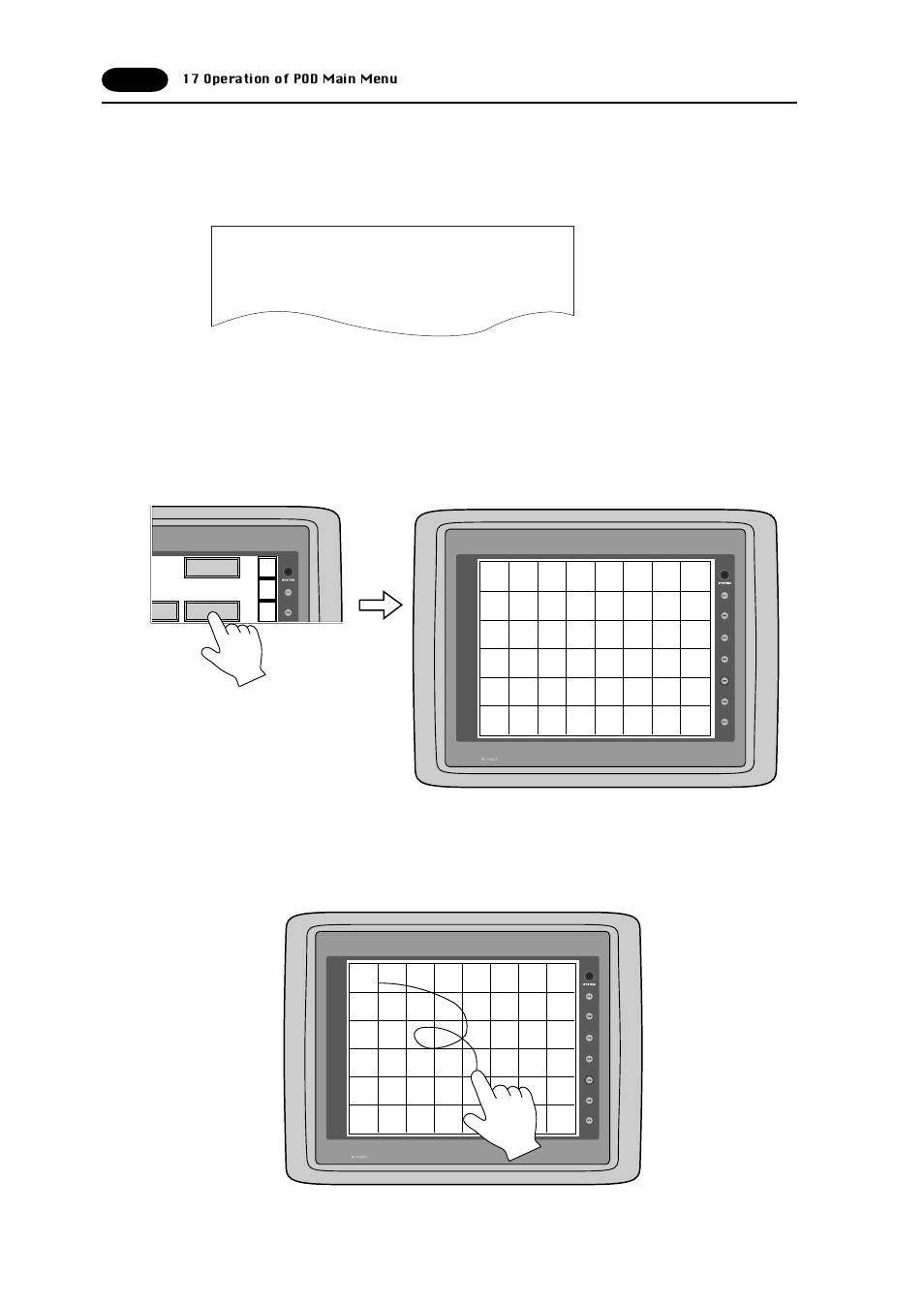 1 - 48 b. printer check, C. switch check, The switch check screen is displayed | Fujitronic Programmable Operation Display UG520H-x User Manual | Page 57 / 275