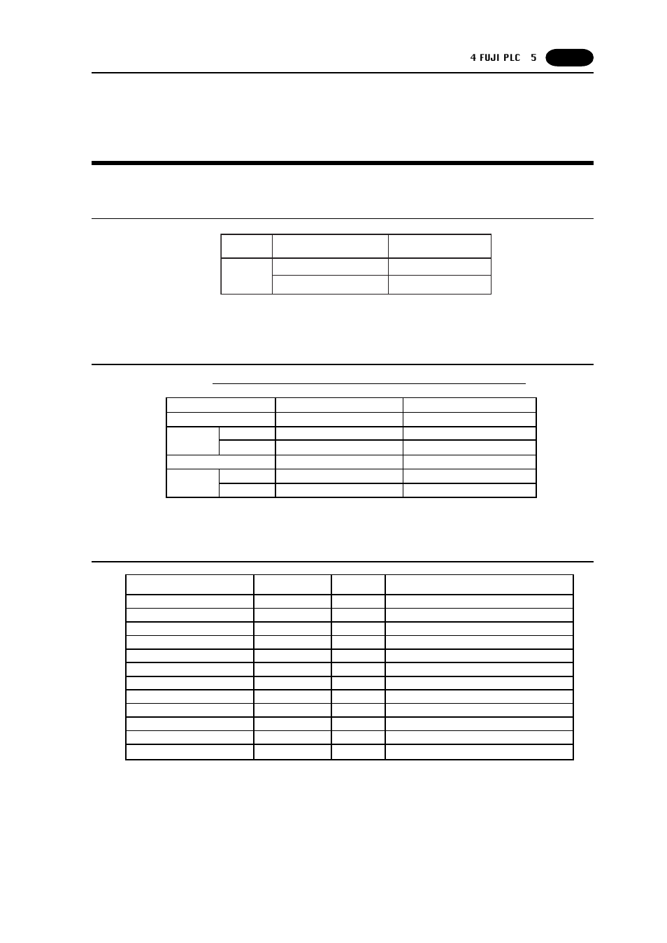 5 fuji plc . 5, Fuji plc • 5 -11, Fuji plc • 5 | Flex-pc cpu port), Available plc, Communication setting | Fujitronic Programmable Operation Display UG520H-x User Manual | Page 80 / 275