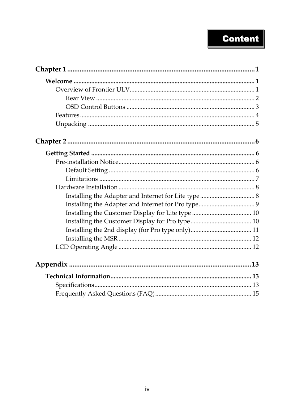 Frontier Labs Lite/Pro User Manual | Page 5 / 20