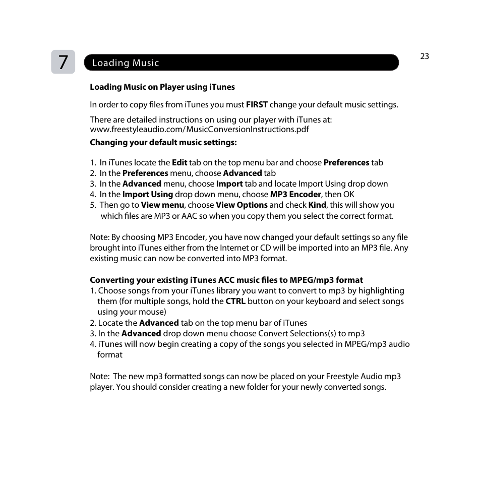 Freestyle Audio Soundwave User Manual | Page 23 / 28