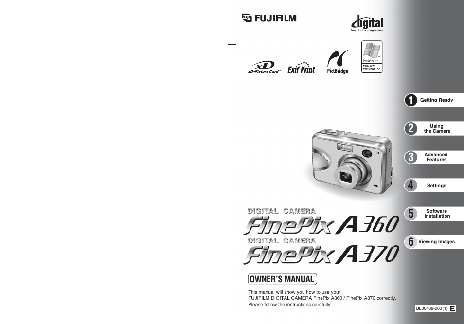 FujiFilm FinePix A370 User Manual | 49 pages