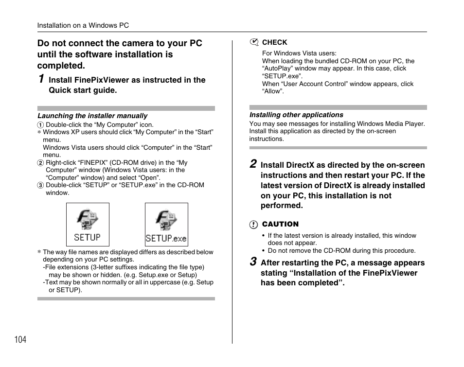 FujiFilm FinePix A900 User Manual | Page 104 / 164