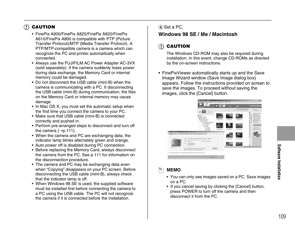 FujiFilm FinePix A900 User Manual | Page 109 / 164