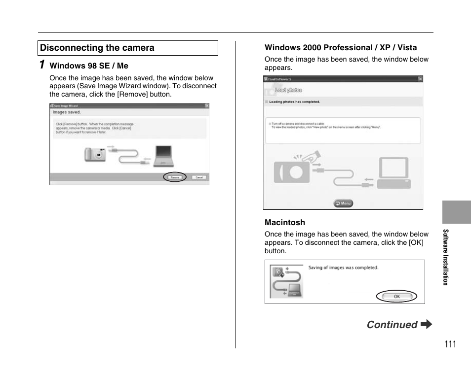 Continued q | FujiFilm FinePix A900 User Manual | Page 111 / 164