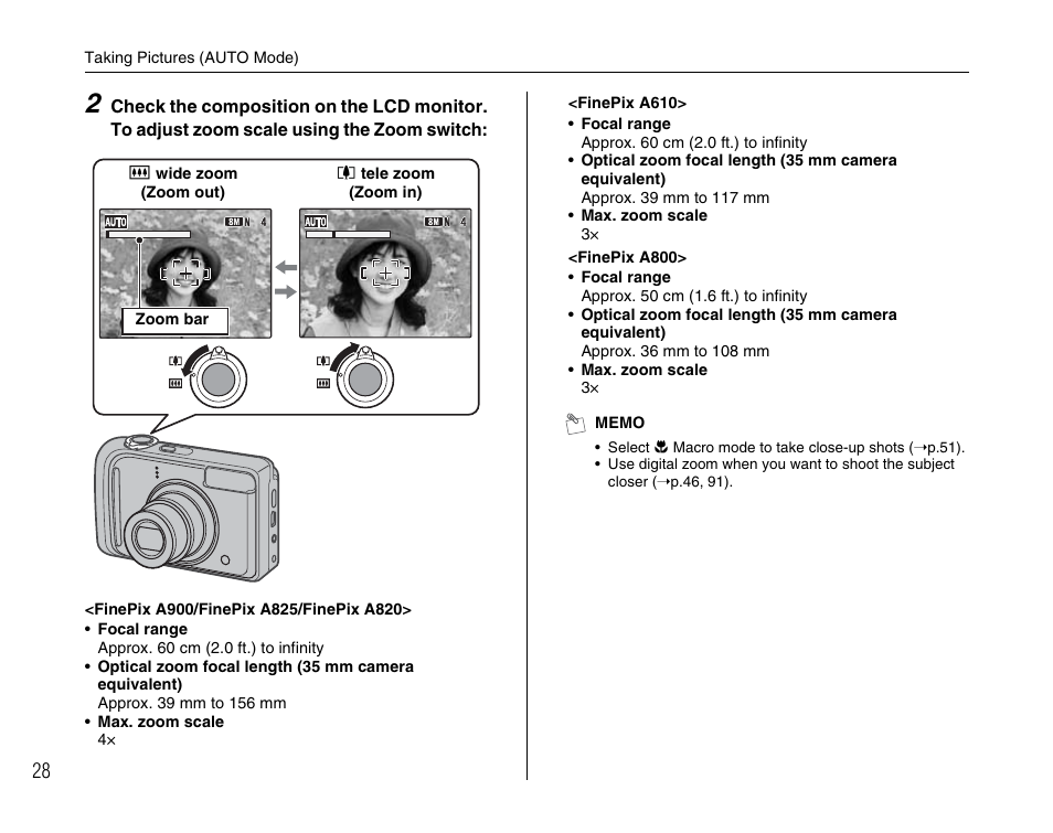 FujiFilm FinePix A900 User Manual | Page 28 / 164