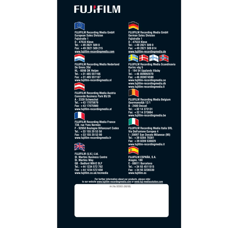 FujiFilm AVR-4802 User Manual | Page 29 / 29