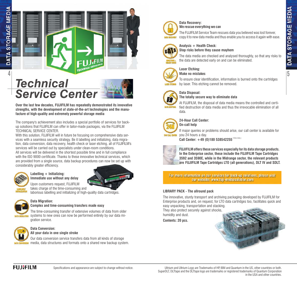 Technical service center | FujiFilm AVR-4802 User Manual | Page 3 / 29